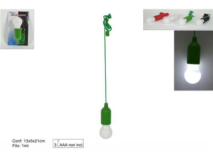 LAMPADINA A LED CON FILO A BATTERIE DUESSE