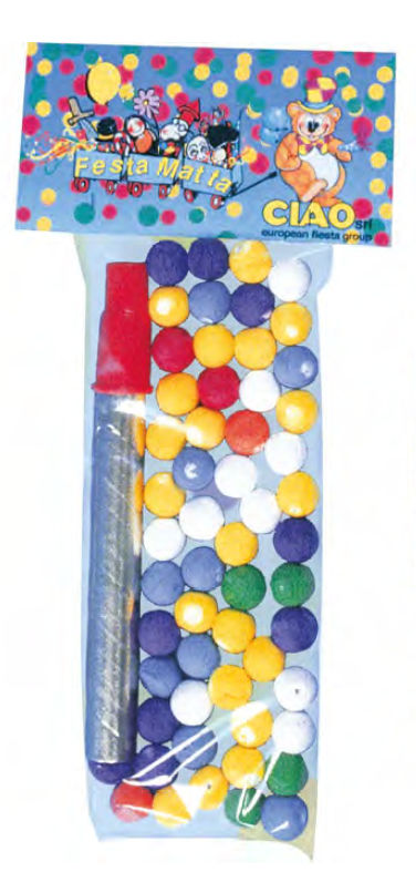 SCHERZO CERBOTTANA CON 40 PALLINE IN CARTA
