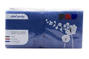 TOVAGLIOLI 2 VELI 25x25 BLU conf.100pz. IDEAL