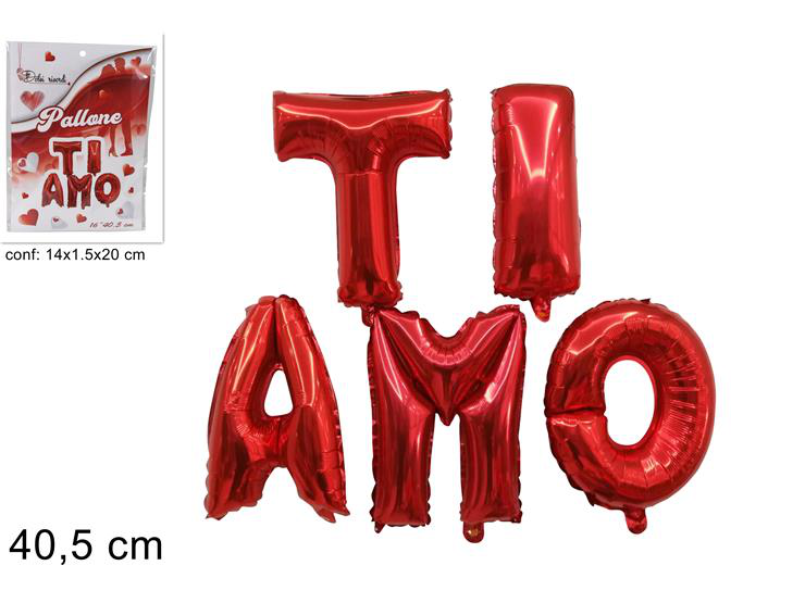LOVE PALLONCINO MYLAR SCRITTA TI AMO