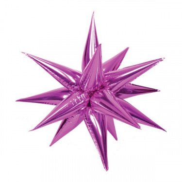PALLONCINO MYLAR SAGOMA KIT EXPLODING STAR 26 POLLICI VIOLA