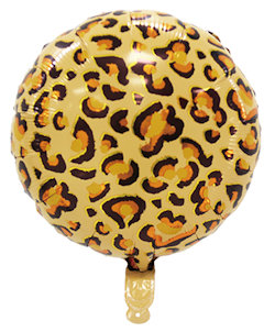 PALLONCINO MYLAR TONDO LEOPARDATO CM.50 21 POLLICI ROCCA