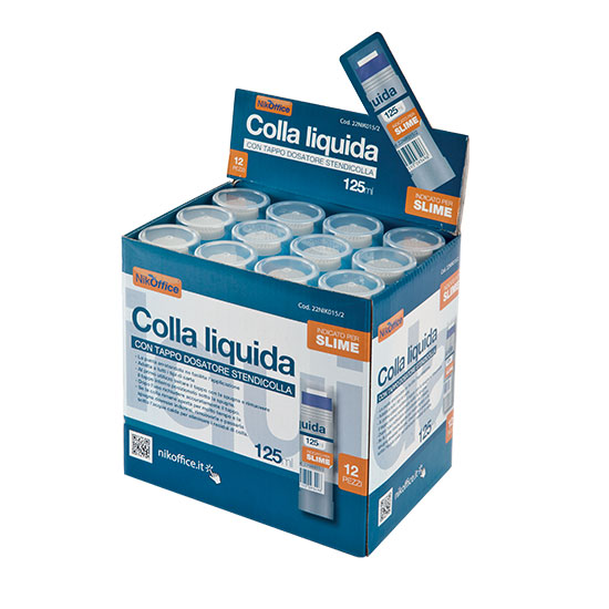 COLLA LIQUIDA NIKOFFICE 125ML.NIKOFFICE  PEZZI 12