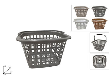 BUCATO CESTINO PORTAMOLLETTE IN PLASTICA COLOR CM.27x27x17 DUESSE