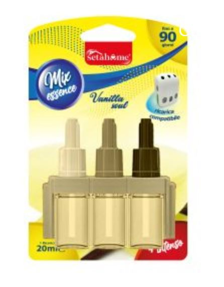 DEODORANTE AMBIENTE RICARICA PER DIFFUSORE 3 ENTRATE 20ML. VANILLA SETABLU