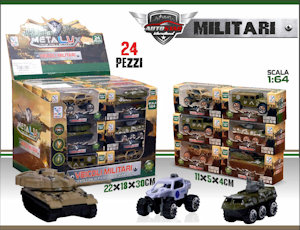 AUTO MODELLINO 1:64 IN BOX VEICOLI MILITARI CM.10 PLAYMORE PEZZI 24