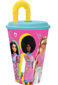 BARBIE BICCHIERE CON CANNUCCIA ML.430