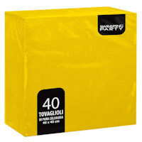 TOVAGLIOLI 2VELI 38x38 GIALLO CONF.40PZ. GOFFRATO SWEEPING