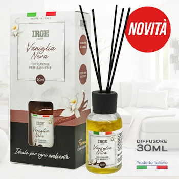 DEODORANTE AMBIENTE LIQUIDO CON BASTONCINI 30 ML. VANIGLIA IRGE