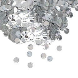CORIANDOLI IN FOIL TONDI CM.2 METAL GR.50 ARGENTO BIGPARTY