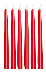 CANDELA CLASSICA LISCIA CM.20 ROSSA CONF. DA 6PZ SWEEPING