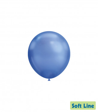 PALLONCINI 5 POLLICI CHROME CM.13 BLU 120 CONF.100PZ. SOFT LINE