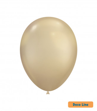PALLONCINI DECO LINE PROFES. CROMATO 12 POLLICI CM.30 CONF.50PZ. ORO 24KT