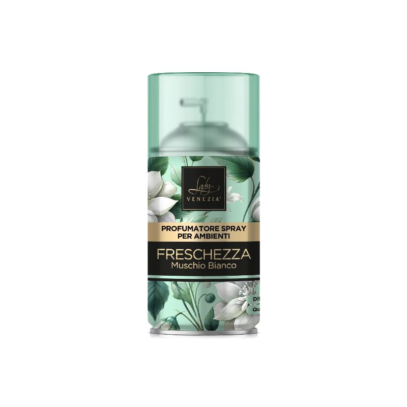 DEODORANTE AMBIENTE SPRAY RICARICA 250ML. LADY VENEZIA FRESCHEZZA MUSCHIO BIANCO