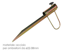 OMBRELLONE PICCHETTO IN FERRO 38MM 779797 GENERAL