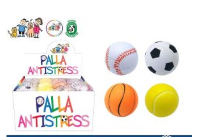 ANTISTRESS PALLINA SPORT CM.7 ASSORTITE EOLD. PEZZI 12