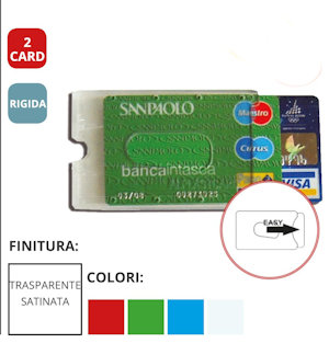 PORTA CARD 2 TASCHE IN PLASTICA RIGIDA 1010 ALPLAST