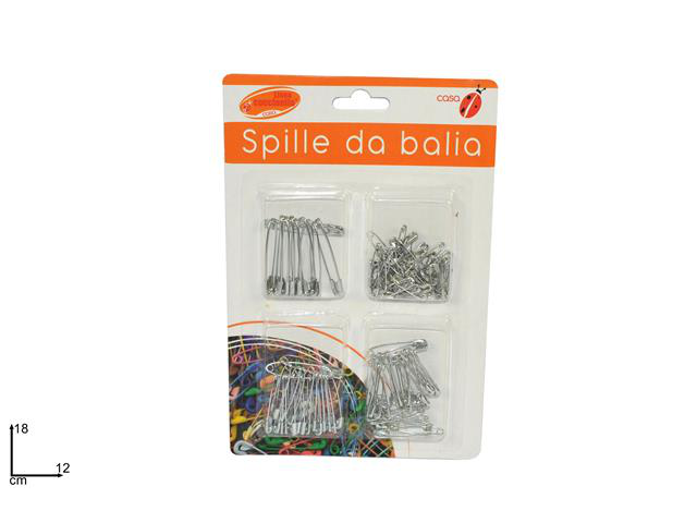 CUCITO SPILLE DA BALIA MISURE ASSORTITE IN BLISTER DUESSE