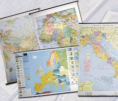 CARTINA GEOGRAFICA PLASTICIFICATA A4 AMERICA USO SCOLASTICO PEZZI 25