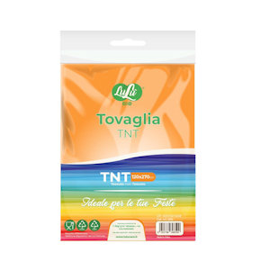 TOVAGLIA TNT CM.120x270 ARANCIONE IMBUSTATA SINGOLA