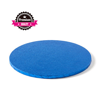 CAKEBOARD TONDO BLU  D.30 x H.1,2 CM. DECORA
