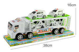 CAMION BISARCA A FRIZIONE CON AUTO POLICE SOTTO CUPOLA CM.38 APEL