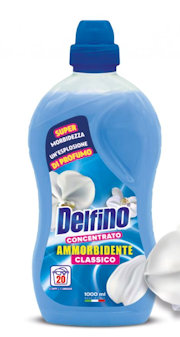 LAVATRICE AMMORBIDENTE CONCENTRATO LIQUIDO 1LT. DELFINO CLASSICO 20 LAVAGGI