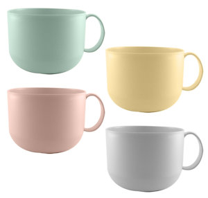 TAZZA IN PLASTICA 600ML. GIOIA COLORI PASTELLO KASAVIVA