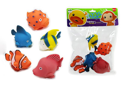 BUSTA GOMMOLOSI ANIMALI MARINI 5PZ.  200109 GENERAL