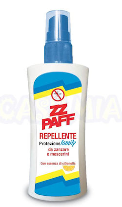 PROTEZIONE CORPO REPELLENTE SPRAY 100ML. ZZPAFF FAMILY ESSENZA CITRONELLA