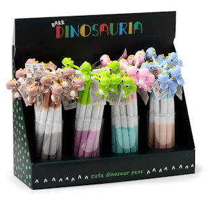 PENNA CON CAPPUCCIO MORBIDA DINOSAURO PUCK PEZZI 48