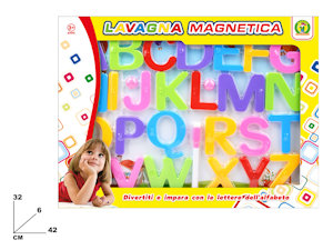LAVAGNA MAGNETICA CON LETTERE CM.42x32 MAZ.