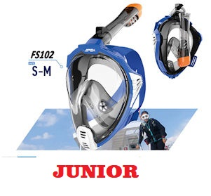 MASCHERA SET VISION JUNIOR VETRO TEMPERATO CON TUBO IN BUSTA 75323