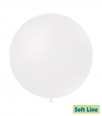 PALLONCINI 36 POLLICI CM.91 BIANCO 125 CONF.5PZ. SOFT LINE PASTELLO