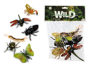 ANIMALI IN BUSTA RETTILI ED INSETTI 6PZ. 100028 GENERAL