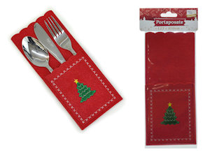 TAVOLA SOLO PORTAPOSATE IN FELTRO ROSSO 100% POLIESTERE 478010 GENERAL