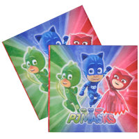 PJ MASKS TOVAGLIOLI IN CARTA CM.33x33 CONF.20PZ. BIGIEMME