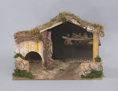 CAPANNA NUDA SU BASE CM.42x22x30 CON SOPPLACO FIENILE EURONATALE