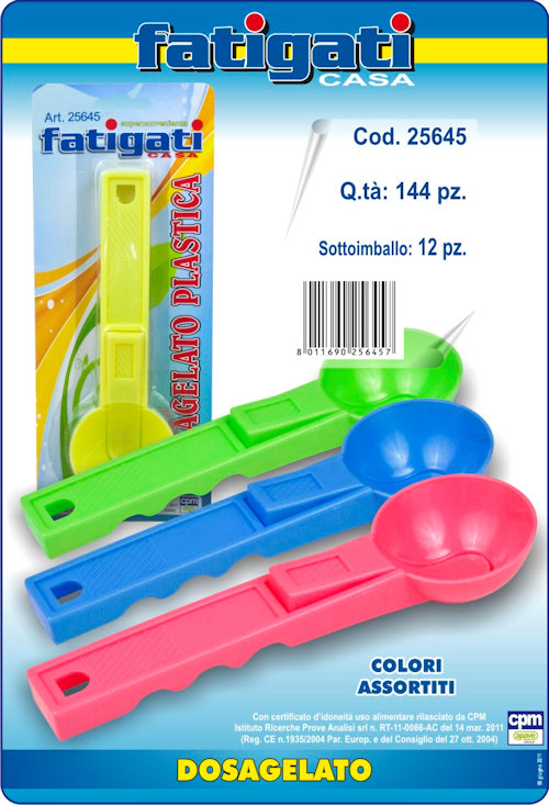 UTENSILE DOSAGELATO IN PLASTICA FATIGATI