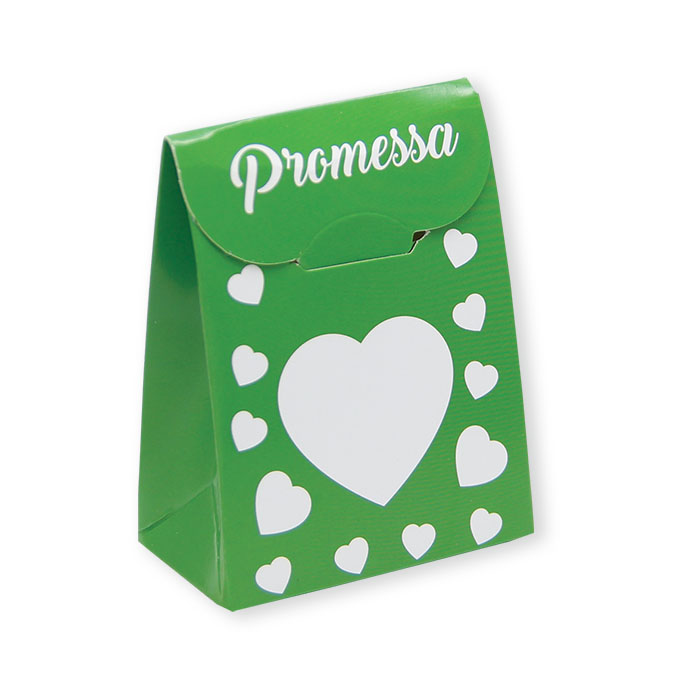 PROMESSA DI MATRIMONIO SCATOLINE SACCHETTO PORTA CONFETTI CM.6 CONF.25PZ. BIGPAR