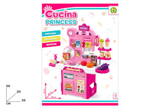 CUCINA STRUTTURA CUCINA PRINCESS CON ACCESSORI CM.38xH.50 MAZ