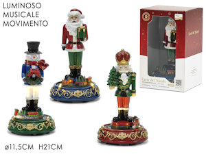 CARILLON AMBIENTE NATALIZIO CON LUCI E MOVIMENTO PERS. NATAL CM.H.19xD.13 442812