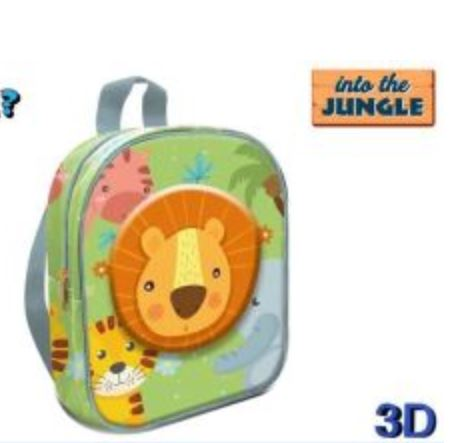 ZAINETTO ASILO 3D GIUNGLA CM.30 EOLD.