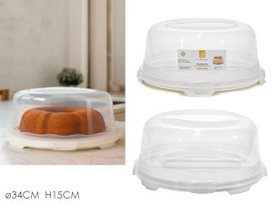PORTATORTA IN PLASTICA TONDO CM.34 615444 GENERAL