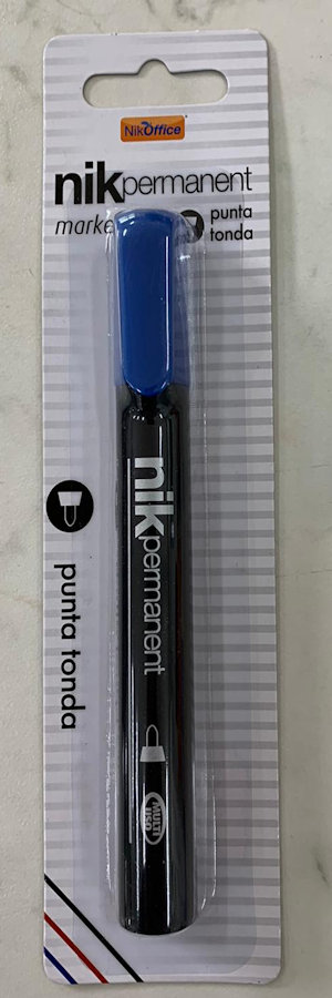 PENNARELLO NIKOFFICE PUNTA TONDA BLU SU BLISTER