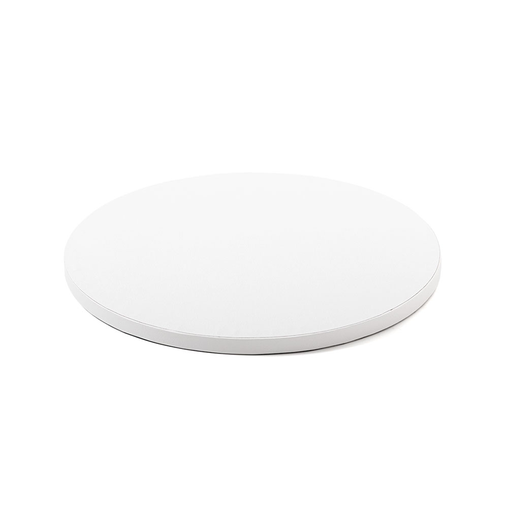 CAKEBOARD TONDO BIANCO CM.D.36xH.1,2 DECORA