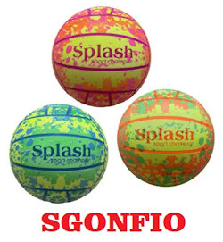 PALLONE BEACH VOLLEY PVC D.216 SPLASH SGONFIO 35041