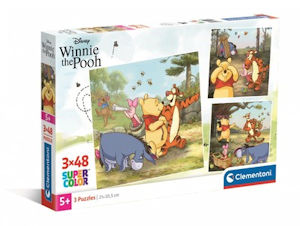 PUZZLE 3x48 WINNIE THE POOH SUPERCOLOR 25063 CLEMENTONI