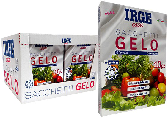 ALIMENTARE sacchetto freezer 38x48 SET.10PZ. IRGE