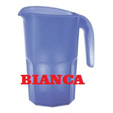 CARAFFA IN PLASTICA 1,75LT. OTTAGONALE BIANCA TONTARELLI